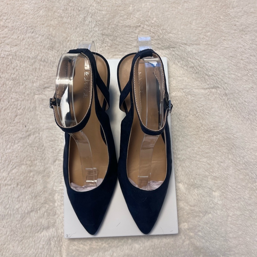 Market & Spruce Billie Ankle Wrap Wedge - Picture 2 of 6